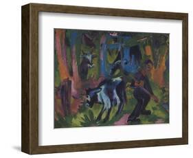 Kuehe Im Wald, 1920/21-Ernst Ludwig Kirchner-Framed Giclee Print