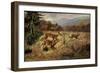 Künstler Alfred Schönian, Junge Rehkitze Springen Über Das Feld-null-Framed Giclee Print