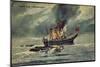 Künstler Angriff Eines Unterseebootes, Brit. Dampfer-null-Mounted Giclee Print