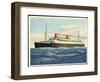 Künstler Blick Auf Dampfer Europa Auf Hoher See-null-Framed Giclee Print