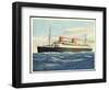 Künstler Blick Auf Dampfer Europa Auf Hoher See-null-Framed Giclee Print