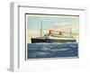 Künstler Blick Auf Dampfer Europa Auf Hoher See-null-Framed Giclee Print