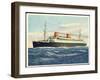 Künstler Blick Auf Dampfer Europa Auf Hoher See-null-Framed Giclee Print