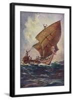 Künstler Bohrdt, Hans, Das Letzte Boot,Agomes,Südsee-null-Framed Giclee Print