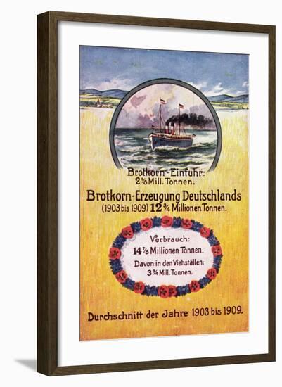 Künstler Brotkorn Erzeugung, 1903 Bis 1909, Schiff-null-Framed Giclee Print