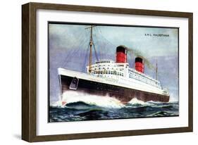 Künstler Church, W., Cunard Line, R.M.S. Mauretania-null-Framed Giclee Print