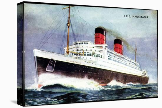 Künstler Church, W., Cunard Line, R.M.S. Mauretania-null-Stretched Canvas