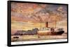 Künstler Cunard Line, R.M.S. Andania, Dampfer-null-Framed Stretched Canvas