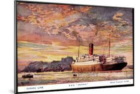 Künstler Cunard Line, R.M.S Andania, Dampfschiff-null-Mounted Giclee Print