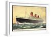 Künstler Cunard Line, R.M.S. Queen Mary, Dampfschiff-null-Framed Giclee Print
