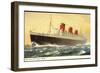 Künstler Cunard Line, R.M.S. Queen Mary, Huge Steamer-null-Framed Giclee Print