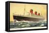 Künstler Cunard Line, R.M.S. Queen Mary, Huge Steamer-null-Framed Stretched Canvas