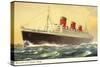 Künstler Cunard Line, R.M.S. Queen Mary, Huge Steamer-null-Stretched Canvas