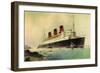 Künstler Cunard Line, R.M.S. Queen Mary, White Star-null-Framed Giclee Print