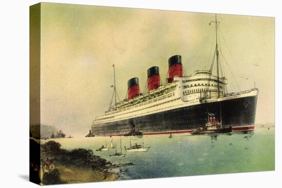 Künstler Cunard Line, R.M.S. Queen Mary, White Star-null-Stretched Canvas