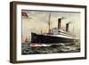 Künstler Cunard Line, S.S. Carmania, Dampfschiff-null-Framed Giclee Print