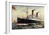 Künstler Cunard Line, S.S. Carmania, Dampfschiff-null-Framed Giclee Print