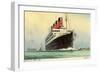 Künstler Cunard White Star, Dampfschiff Aquitania-null-Framed Giclee Print