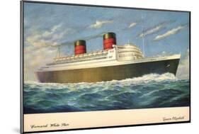 Künstler Cunard White Star Line, Queen Elisabeth-null-Mounted Giclee Print