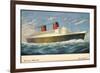 Künstler Cunard White Star Line, Queen Elisabeth-null-Framed Giclee Print