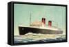 Künstler Cunard White Star, Steamer Mauretania-null-Framed Stretched Canvas