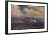 Künstler Dadg, Dampfschiff, Deutscher See Verein-null-Framed Giclee Print