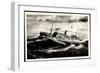 Künstler Dampfer Im Wellengang, Sturm, Meer-null-Framed Giclee Print