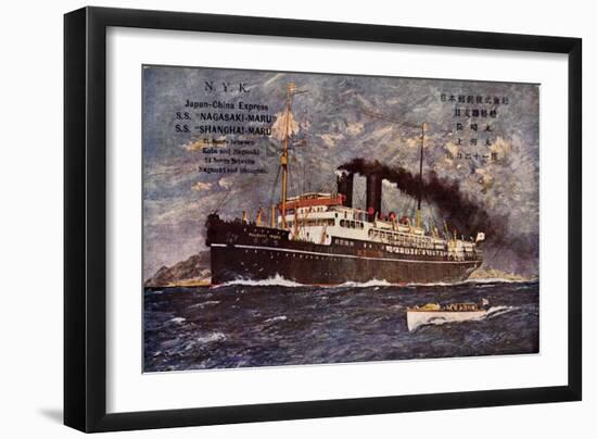 Künstler Dampfer Nagasi Maru Der Nyk Line, Lotse-null-Framed Giclee Print