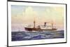 Künstler Dampfer Oceaan, Nederlandsche Stoomvaart-null-Mounted Giclee Print