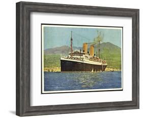 Künstler Dampfer Sierra Morena, Norddt. Lloyd Bremen-null-Framed Giclee Print