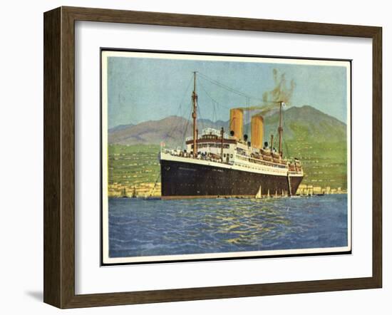 Künstler Dampfer Sierra Morena, Norddt. Lloyd Bremen-null-Framed Giclee Print