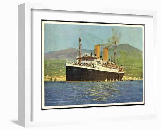 Künstler Dampfer Sierra Morena, Norddt. Lloyd Bremen-null-Framed Giclee Print