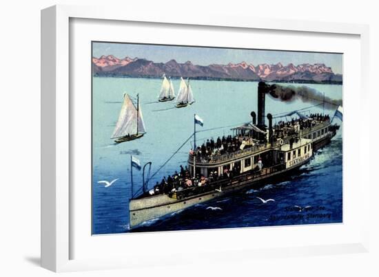 Künstler Dampfer Starnberg Auf Dem Starnberger See-null-Framed Giclee Print