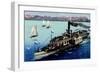 Künstler Dampfer Starnberg Auf Dem Starnberger See-null-Framed Premium Giclee Print