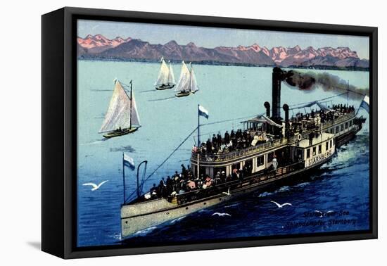 Künstler Dampfer Starnberg Auf Dem Starnberger See-null-Framed Stretched Canvas