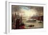 Künstler Dampfschiff Im Hafen, Segelschiffe, Fed 402-null-Framed Giclee Print