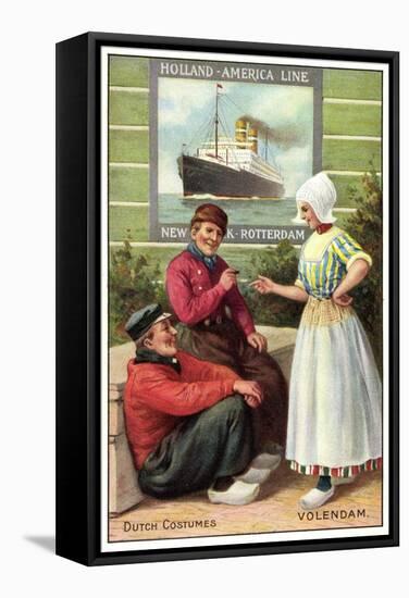 Künstler Dutch Costumes, Volendam, Hapag Dampfer-null-Framed Stretched Canvas