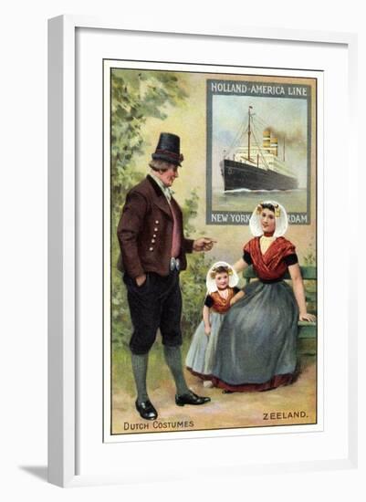 Künstler Dutch Costumes, Zeeland, Hapag Dampfer-null-Framed Giclee Print