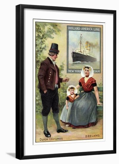 Künstler Dutch Costumes, Zeeland, Hapag Dampfer-null-Framed Giclee Print