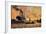 Künstler Evening in Harbour, Steamer, Boats-null-Framed Giclee Print