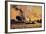 Künstler Evening in Harbour, Steamer, Boats-null-Framed Giclee Print