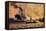 Künstler Evening in Harbour, Steamer, Boats-null-Framed Stretched Canvas