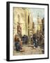 Künstler Ferraris, A. V., Kairo Ägypten, Gasse, Affendresseur-null-Framed Giclee Print