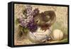 Künstler Fröhliche Ostern, Küken, Ostereier, Blumen-null-Framed Stretched Canvas