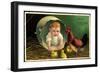 Künstler Frohe Ostern, Huhn Mit Küken, Osterei, Baby-null-Framed Giclee Print