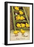 Künstler Frohe Ostern, Küken Schlüpfen Aus Ei,Leiter-null-Framed Giclee Print