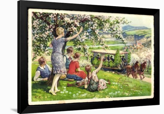 Künstler Glückwunsch Pfingsten, Menschen, Kutsche-null-Framed Giclee Print