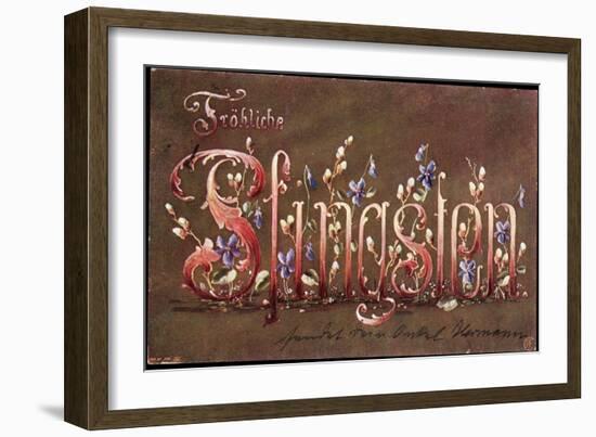 Künstler Glückwunsch Pfingsten, Veilchenblüten-null-Framed Giclee Print