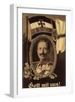 Künstler Gott Mit Uns, Kaiser Wilhelm II, Flagge-null-Framed Giclee Print