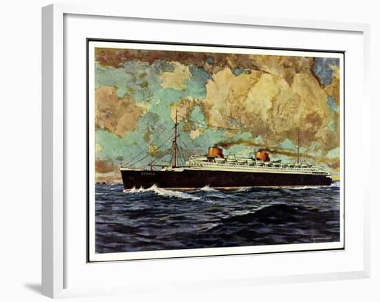 Künstler Graf, G.,Nordd. Lloyd Bremen, Dampfer Bremen-null-Framed Giclee Print